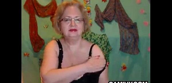  Naughty Grandma Shows Off Her Privates
